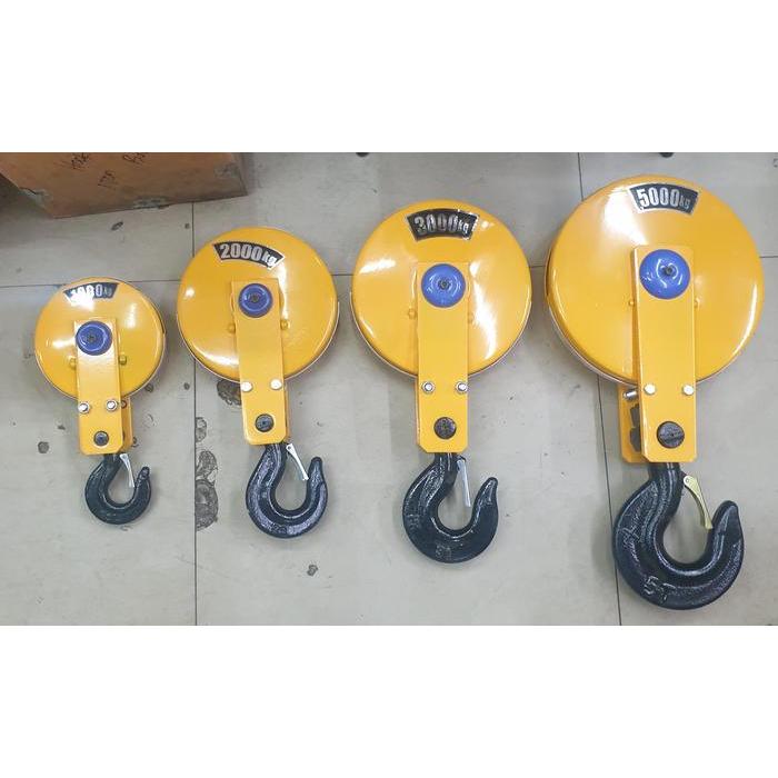 Terbatas Bottom Hook 2 Ton Hoist / Hook Wire Rope Hoist 2000Kg Terlaris