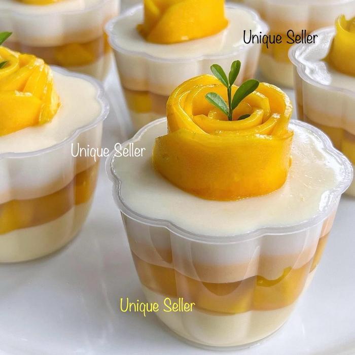 Sale [Isi24] Cup Puding 200Ml Pelangi Besar / Tempat Agar 200 Ml Pelangi / Cup Jelly Agar Puding /