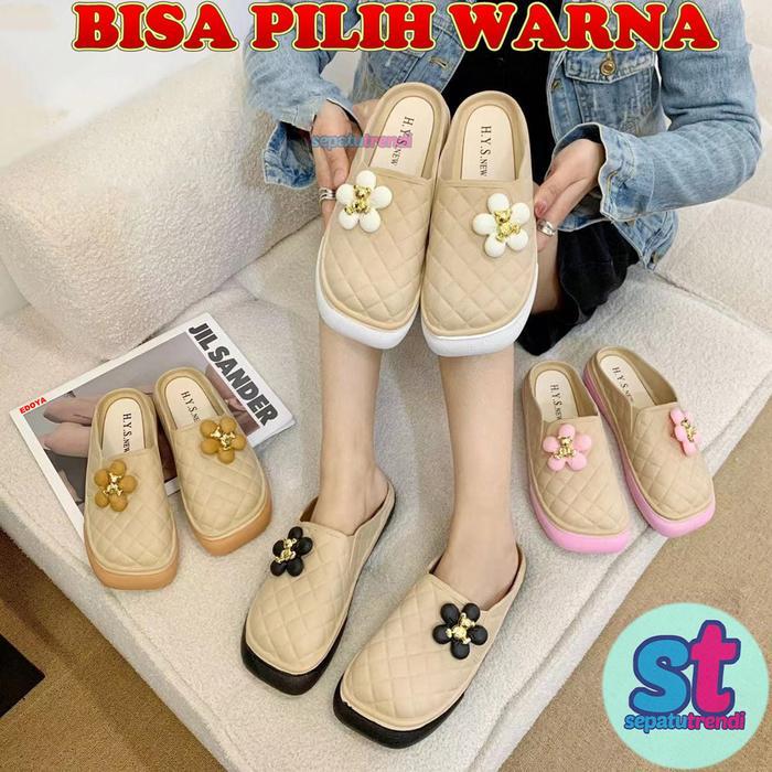 TERMURAH HYS 3898-2 BUSWJBGA Sandal Bustong Wanita New Jelly Mule