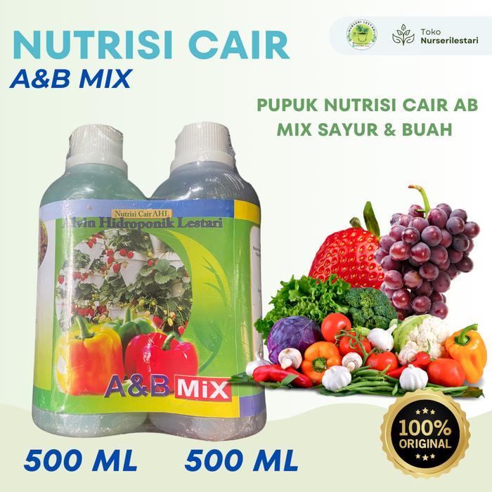 PUPUK NUTRISI CAIR AB MIX SAYUR & BUAH 1 Liter