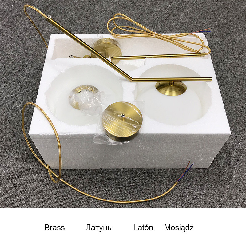 Nordic Glass Ball Pendant Light Lighting Fixtures Home Bedroom