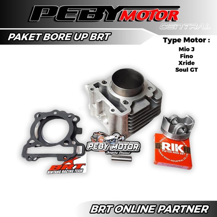 PAKET BORE UP BRT 3 MIO J FINO FI XRIDE SOUL GT 115 BLOK PISTON BRT