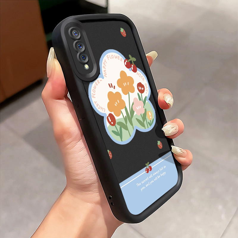 Casing Hp VIVO S1 VIVO S1 Pro Case Casing Bunga Graffiti pola Kasus HP Tangga Langit Mewah Silikon S