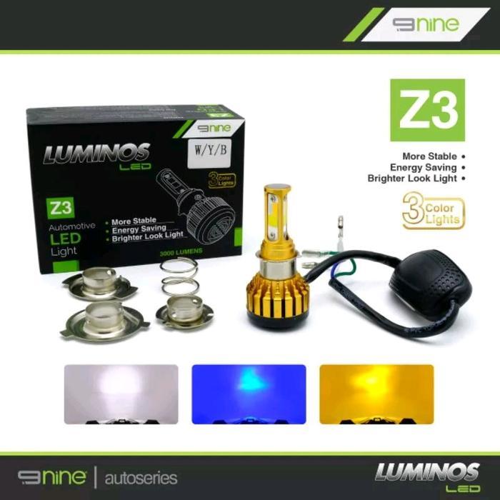 Unik Lmapu Utama Motor 3 Warna H6 H7 H4 Luminosled Z3 Hi Low 3 Sisi Lampu Depan Car Terlaris
