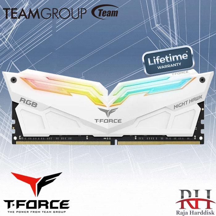 Team Night Hawk White DDR4 16GB (2x8GB) 3200MHz TF2D416G3200HC16CDC01