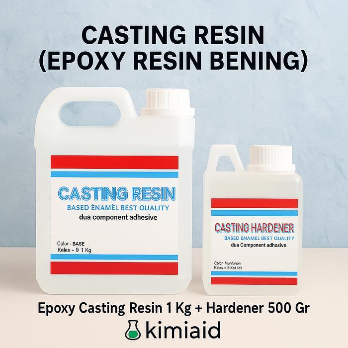 mo9rd4- Epoxy Resin Bening 1,5 Kg - Epoxy Resin Casting Artisan - Resin Bening Besi Kayu