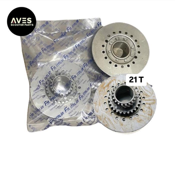 gigi kopling vespa 21T vespa px excel exclusive merk fa