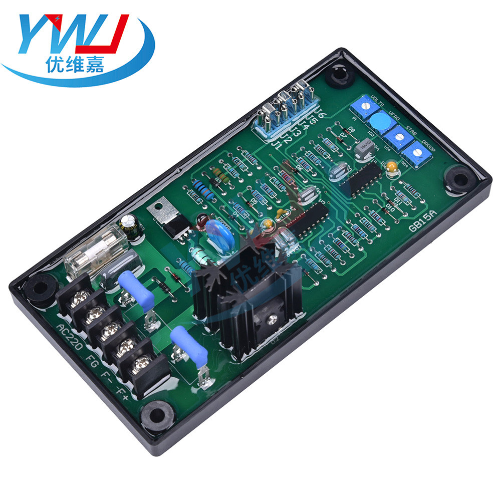 Universal Gb10B Gb15A Avr 3 Phase Brushless Brushless Diesel Generator Parts Excitation Voltage
