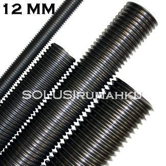 WTFT- Long Drat 12 Mm / As Drat Baut Panjang 1 Meter / Long Bolt