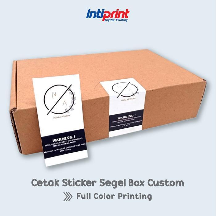 Stiker Segel Kotak Box Custom Sticker Kotak Segel Makanan
