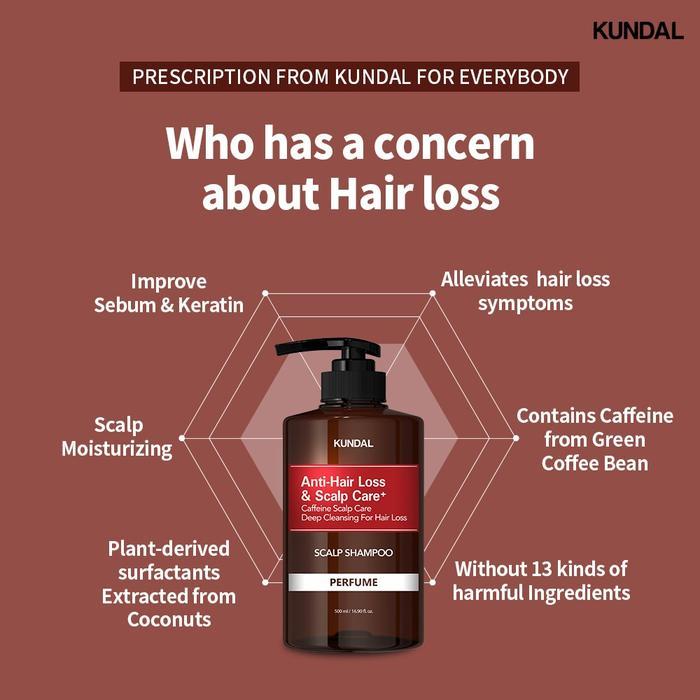 DAYHELLO- Kundal Scalp Care And Caffeine Shampoo Baby Powder 500Ml