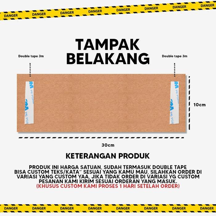 HIASAN DINDING JAGALAH KEBERSIHAN - HW DECORIN