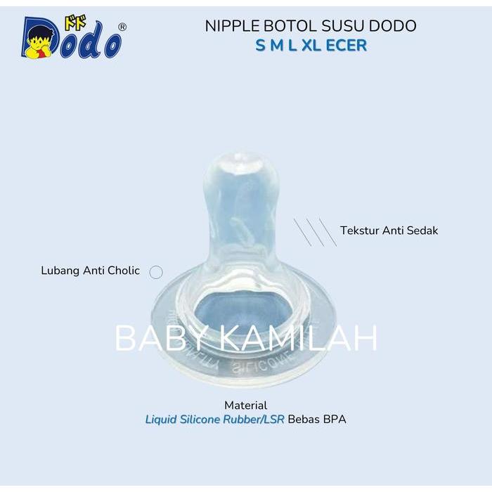 DODO Botol Susu 60ml 120ml 240ml Dot Bulat Accessories Minum Bottle