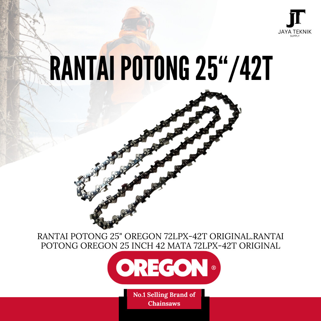 Rantai Potong 25" Oregon 72LPX-42T Original.Rantai Potong Oregon 25 Inch 42 Mata 72LPX-42T ORIGINAL