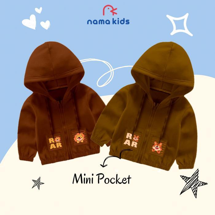Promo Jaket Anak Jacket Zipper Pocket Anak Bayi Sweater Anak Sablon Karakter Hewan Animal Sweater