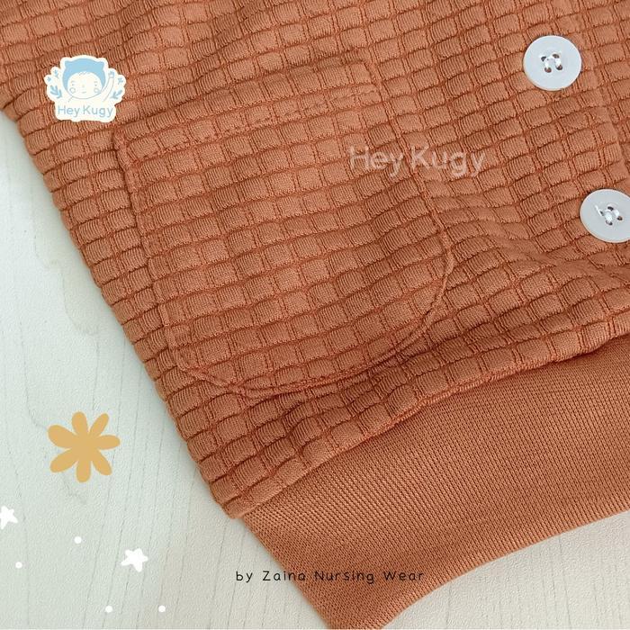 Promo Cardigan Bayi Perempuan New Born / Jaket Anak Cewek Balita Baby Korea Lucu Putih Coklat