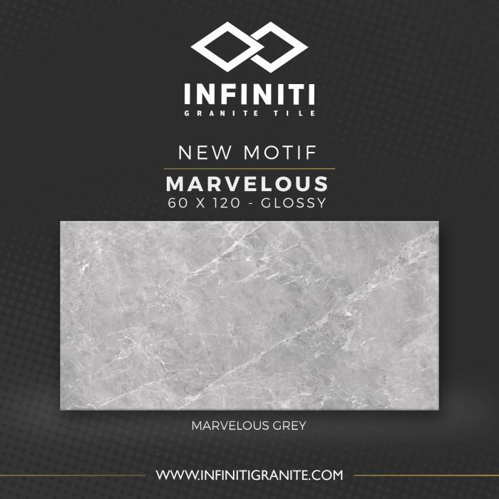 GRANITE TILE / GRANITE INFINITI 60X120 Marvelous glossy kw-a isi 2 pcs