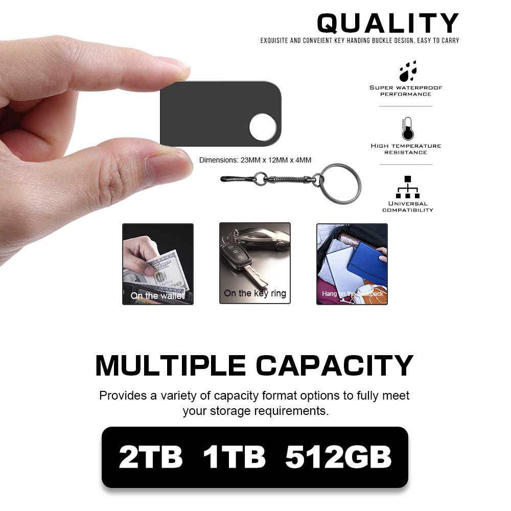 Usb Flash Drive 2Tb 1Tb Memoria Usb Drive Mini Memory Stick
