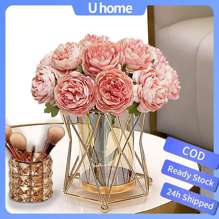 News Vas bunga besar mewah tempat bunga dan hiasan meja hiasan ruang tamu hiasan meja tamu Eyre Vas