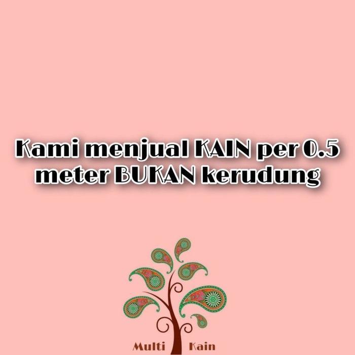 dowg- Bahan Multi Kain Double Sifon Hycon Bahan Kerudung 1 Roll 50 Yard