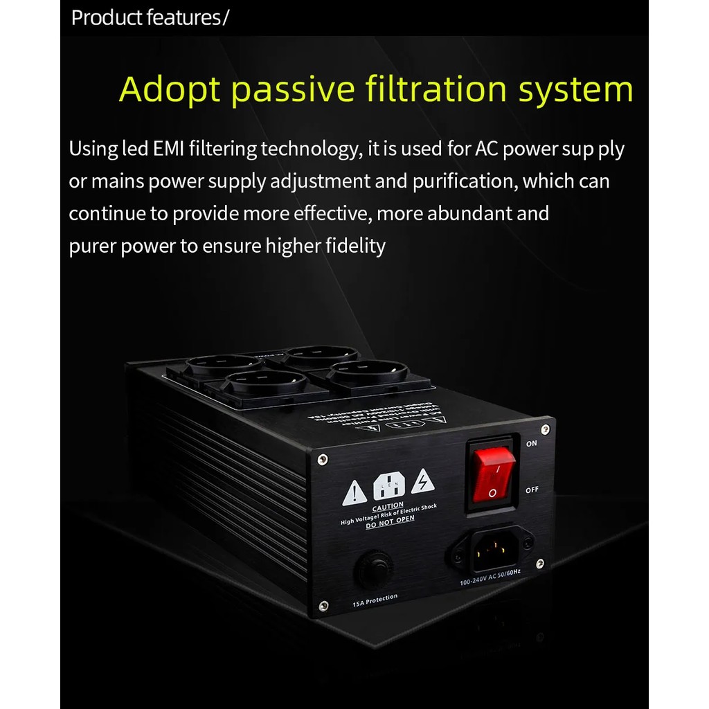 Hifi Power Filter Eu Plug Power Noise Filter Amplifier Power