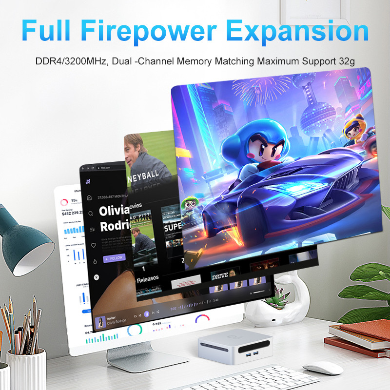 Genmachine Mini Pc Amd Ryzen 3 4300U Processor Windows 10/11