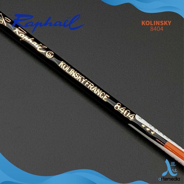 yf6l- Raphael 8404 Kolinsky Sable Watercolor Brush Fine Point Round Kuas Cat Air Profesional