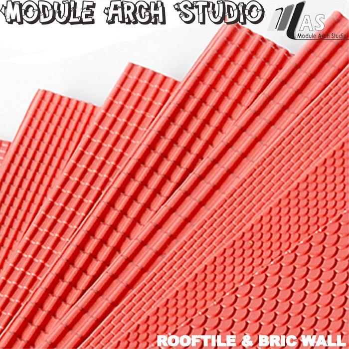 News Maket Genteng Plastik A4 - Maket Dinding Bata A4 - Genteng Maket