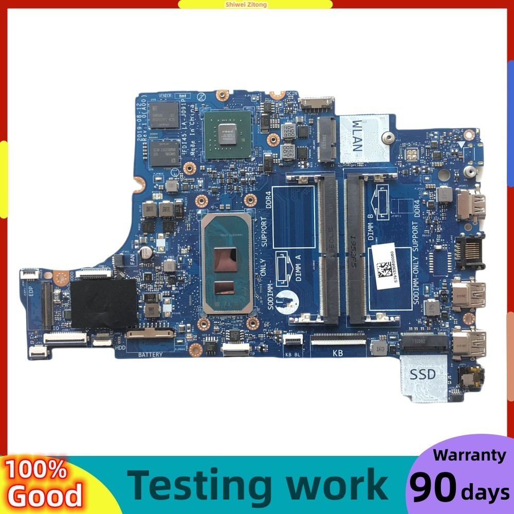 Fdi45 La-J091P For Dell Inspiron 3493 3593 5493 5593 Laptop Motherboard With I5-1035G1 I7-1065G7 Cpu