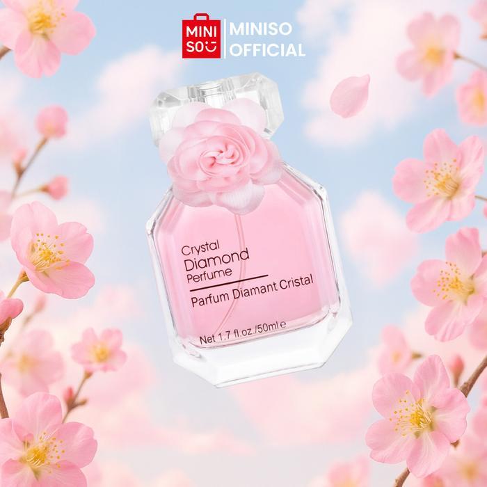 BYTI- Miniso Parfum Wanita Dreamy Crystal Edp 50Ml Minyak Wangi Cewek Diamond Jam