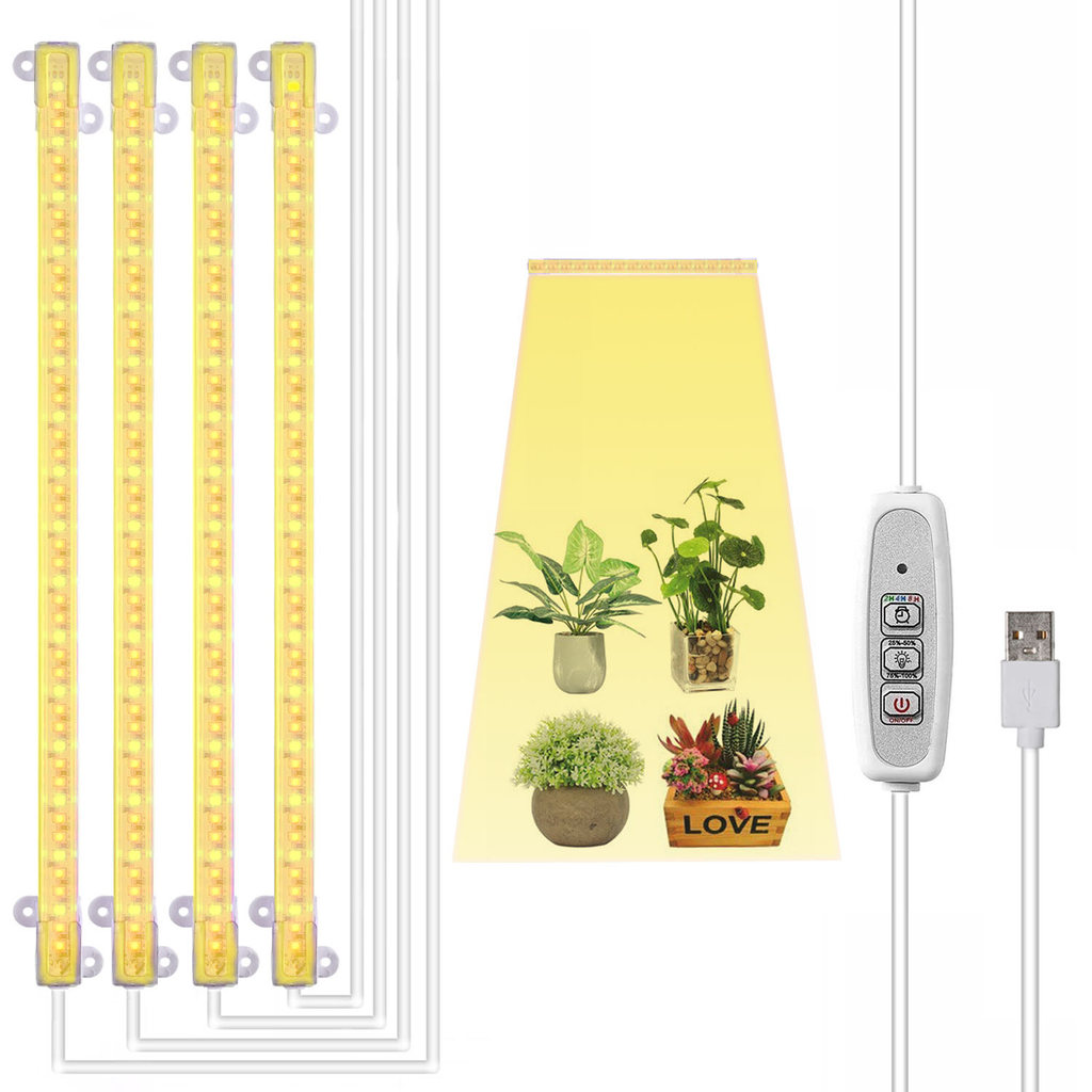 Full Spectrum Led Plant Growth Light Strip 4 Full Spectrum Multi-Color Led Timing Plant Light