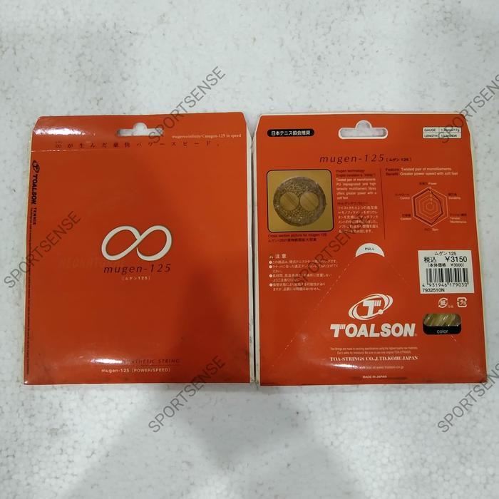 Senar Raket Tenis Tennis Toalson Neo Natural Mugen 125 Original