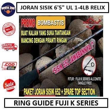 Joran Sisik 6'5" UL 1-4lb Relix Nusantara Spinning Carbon - Pancing