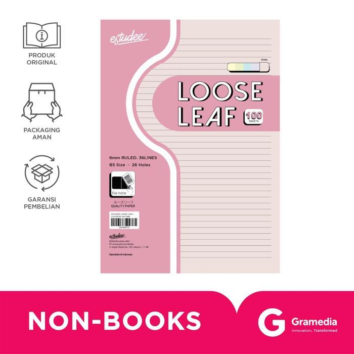 Estudee Loose Leaf I Color B5 100 Pink