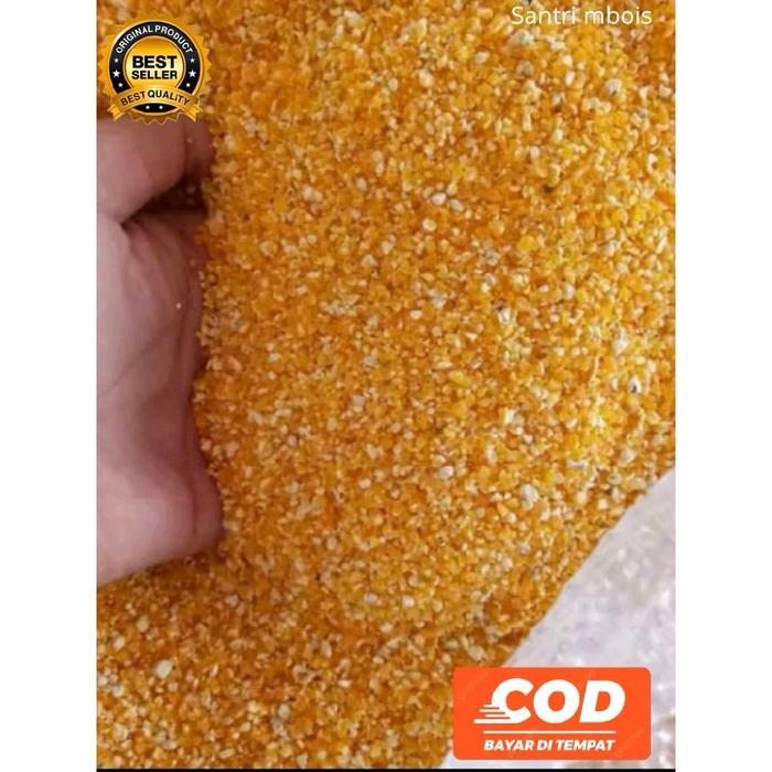 JAGUNG GILING 1 KG UNTUK PAKAN AYAM BEBEK UNGGAS PAKAN TERNAK BERKUALITAS JAGUNG GILING KERING