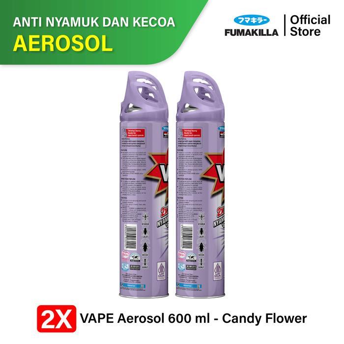 Sedia [SPECIAL DISKON] Fumakilla Vape Aerosol Candy Flower A 600ml (ISI 2)