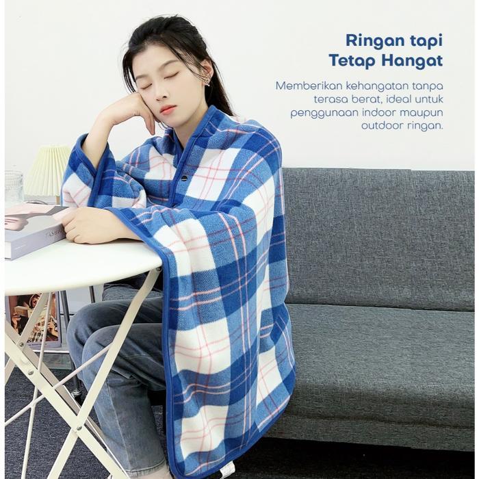 Promo Unitwo Id Jamut [Special Blanket Jaket] Jaket Outer Selimut Flace Reversible Blanket