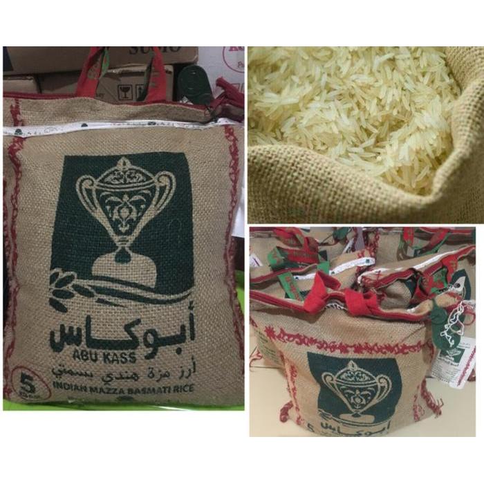 5z7d- Beras Basmati Abu Kass Asli Dari Arab Saudi Isi Di Kotak Plastik 1 Kg