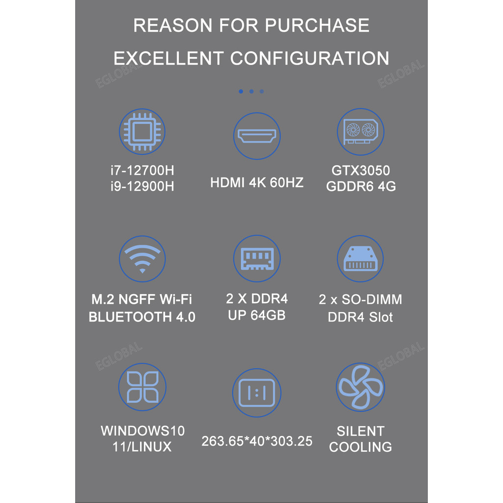 13Th Gen Gaming Mini Computer Nvidia Rtx 4060 3050 8G Intel I9 13900H 12900H I7 13700H Rgb Mini