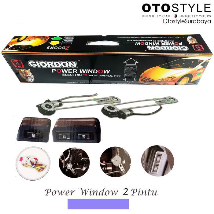Power Window Universal 2 Pintu Set Lengkap Premium
