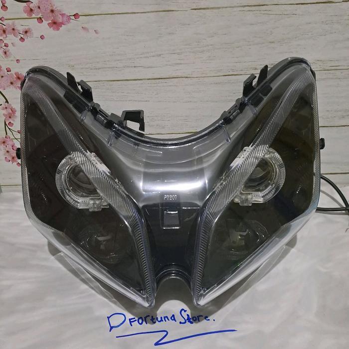 Unik Reflektor Headlamp Lampu Depan Custom Biled Ala Ala Motor Vario Cw 110 Karbu Lama Devil Warna