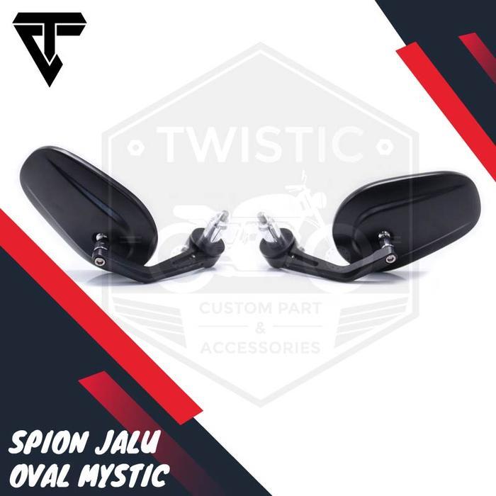 Spion Jalu Oval Motor Custom Mystic W175 Xsr Benelli Vespa Universal
