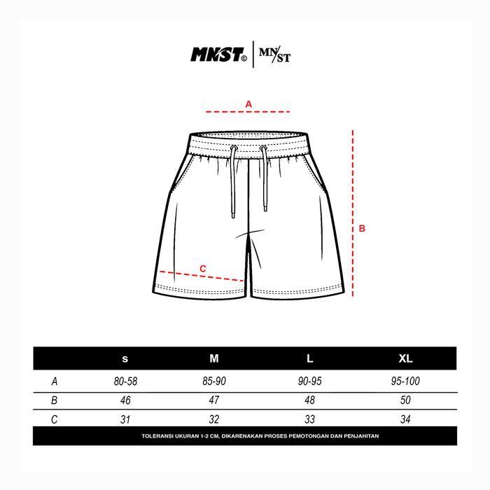 73zqe- Mnst Boardshort Nylon Cringkle Black Relx