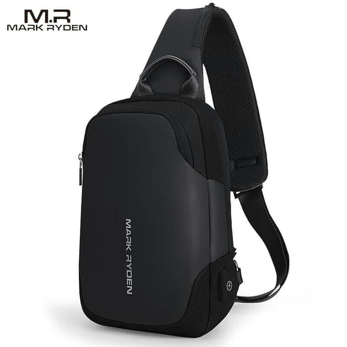 Eiger Adventurre Store - Mr7056 Tas Selempang Sling Bag Chest Shoulder Cowok Ipad 9.7 Anti Maling