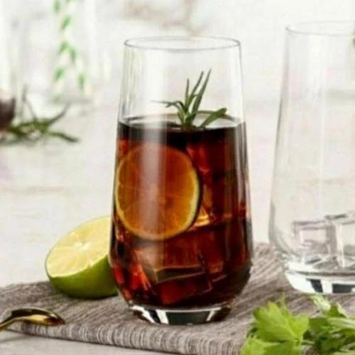 6PCS GELAS KACA SIENA TINGGI HIGHBALL ES CAFE JUICE 340 ML