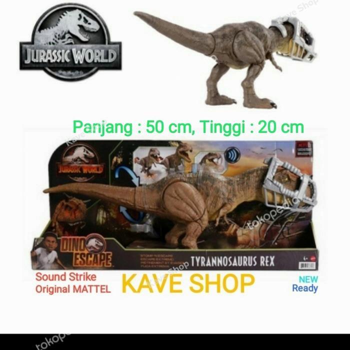 JURASSIC WORLD : CAMP CRETACEOUS STOMP 'N ESCAPE TYRANNOSAURUS REX - ORIGINAL - NEW KODE 1066