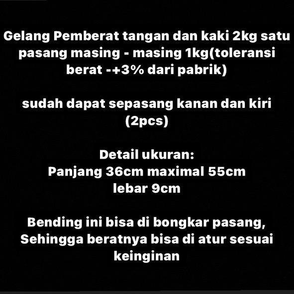 DISKON Bending alat pemberat kaki dan tangan 2kg WANNAFIT adjustable