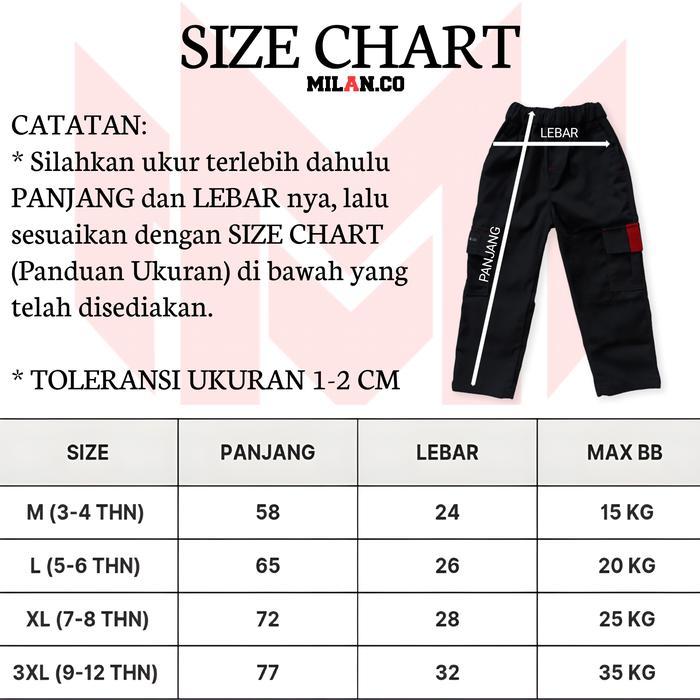 c7k8- Celana Cargo Anak Laki-Laki -Cargo Pants Murah Premium , Usia 3,5-14 Tahun - Fashion