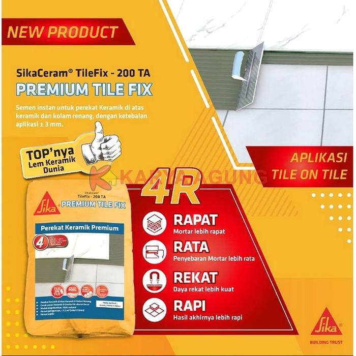 SIKA CERAM TileFix 200 TA 25 KG Tile on Tile / Semen Perekat Keramik di atas Keramik / SikaCeram