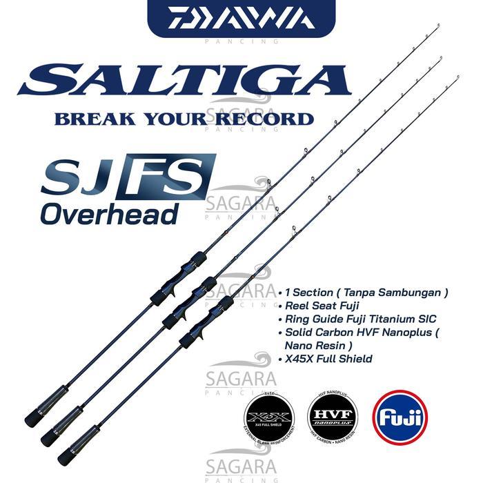 Joran Daiwa Saltiga SJ FS Full Solid Carbon Joran Slow Jigging Rod Jigging